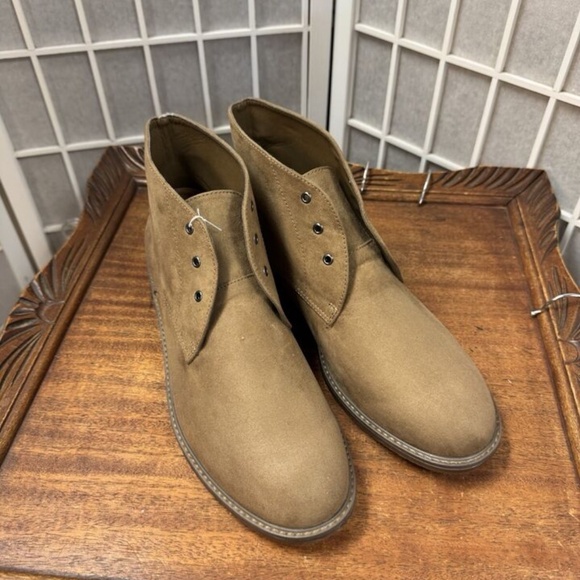 Old Navy, Mens, Desert Boot, Walnut Brown, Sz 11, Faux Suede, Lace up,Low top.! main image 5
